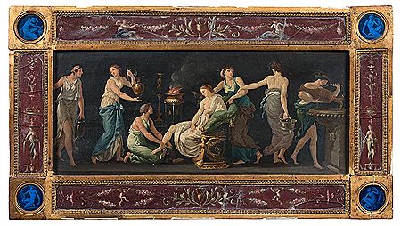 La Toilette de Vénus et Scène de sacrifice (pair) by Jean-Jacques Lagrenee - Auction record, sale price, and art valuation. Compare with similar artists and explore comparable artworks.