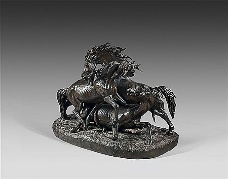 Trois chevaux, scène de haras by Christophe Fratin - Auction record, sale price, and art valuation. Compare with similar artists and explore comparable artworks.