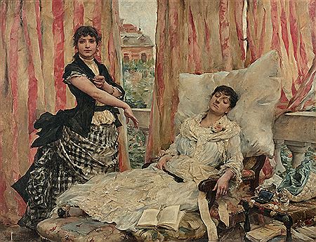 Sample artwork by George Moreau de Tours (1848 - 1901), known for figure, allegorical paintings - View similar artists and auction records