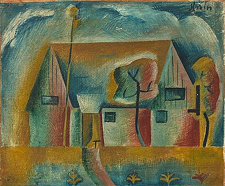 Paysage à la maisonnette