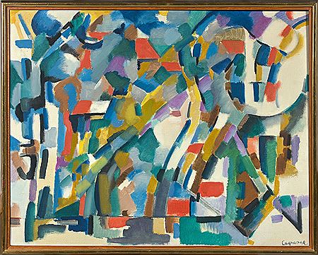 ARBRES ET MAISONS - 1954 by Jacques Lagrange - Auction record, sale price, and art valuation. Compare with similar artists and explore comparable artworks.