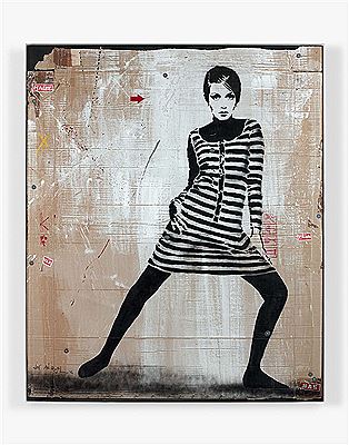 Twiggy - 2012 by Jef Aerosol - Auction record, sale price, and art valuation. Compare with similar artists and explore comparable artworks.