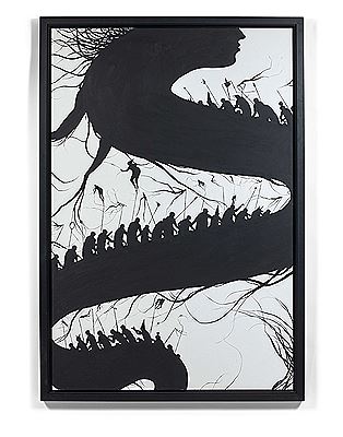 Sample artwork by David de la Mano (Born 1975), known for urban art - View similar artists and auction records