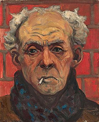 Autoportrait à la cigarette - 1950