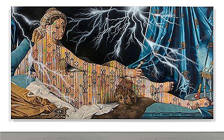 Illuminated Jean Auguste Dominique Ingres, Grand Odalisque - 2012