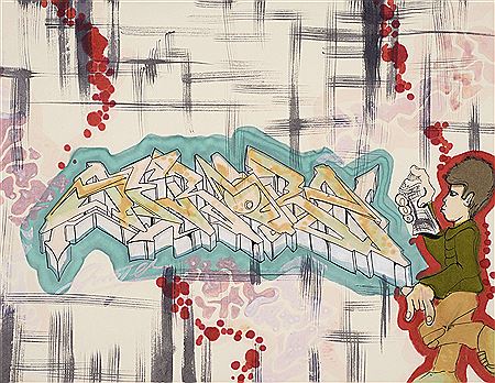 Sans titre (Artrain Graffiti Train) - 1986 by Duster - Auction record, sale price, and art valuation. Compare with similar artists and explore comparable artworks.
