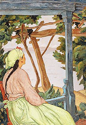 Sample artwork by Nicolae Tonitza (1886 - 1940), known for painting, engraving, lithography, drawing and ceramic art - View similar artists and auction records