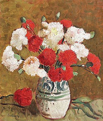 Pot with Carnations