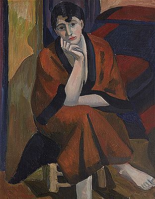 Portrait of a seated woman
