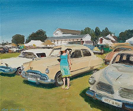 The car show by Clare Menck - Auction record, sale price, and art valuation. Compare with similar artists and explore comparable artworks.