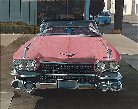 Pink Caddy by Jon McDonald - Auction record, sale price, and art valuation. Compare with similar artists and explore comparable artworks.