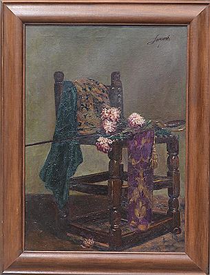 Still-life with flowers and sword