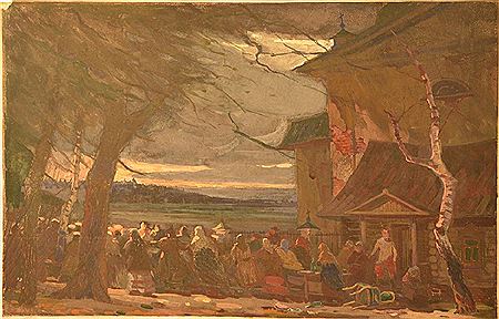 Sketch of the theatre decoration by Yuri Vladimirovich Matveev - Auction record, sale price, and art valuation. Compare with similar artists and explore comparable artworks.
