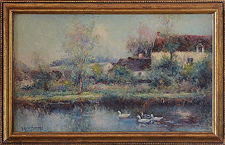 Near the village pond