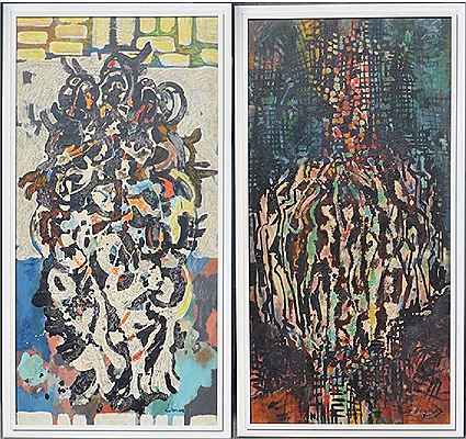 Lot of pair artworks