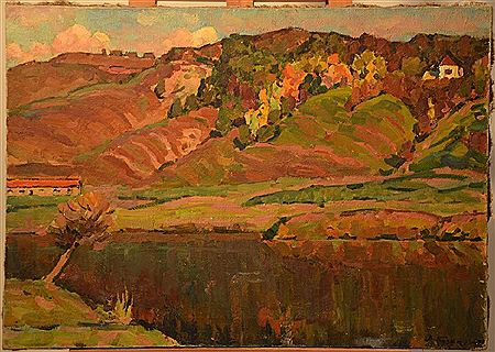 The Autumn evening 1971 by Vladimir Vassilievitch Kuznetsov - Auction record, sale price, and art valuation. Compare with similar artists and explore comparable artworks.
