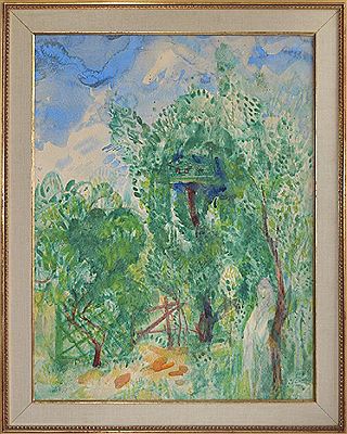 Girl in a garden 1931