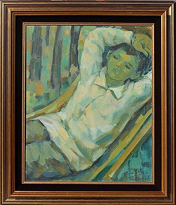 The resting young man