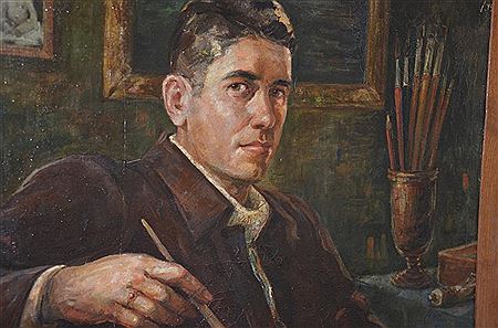 Self-portrait 1949 by Nikolai Ivanovich Getman - Auction record, sale price, and art valuation. Compare with similar artists and explore comparable artworks.