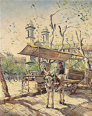 Market Scene in Corsica