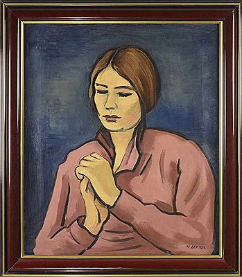 PORTRAIT OF A GIRL by Frantisek Srp - Auction record, sale price, and art valuation. Compare with similar artists and explore comparable artworks.