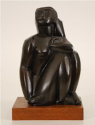Cubist Nude Sitting