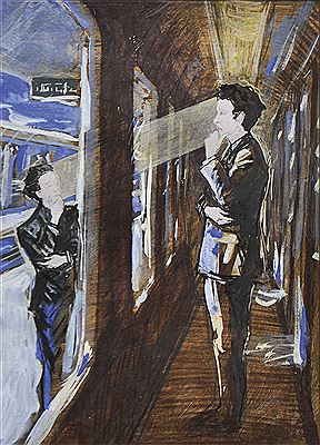 Im Zug by Franz Molk - Auction record, sale price, and art valuation. Compare with similar artists and explore comparable artworks.