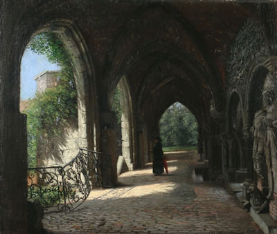 St. Bavon abbey cloister view