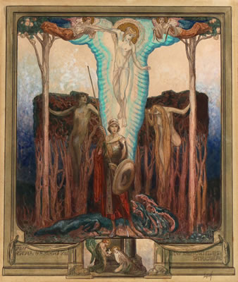 Illustration from Dante's Paradiso (VII)