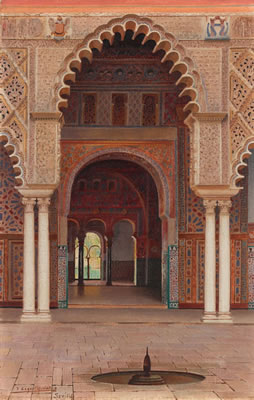 Fountain in a Moorish courtyard