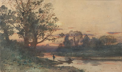 Landscape with fisherman, 1879