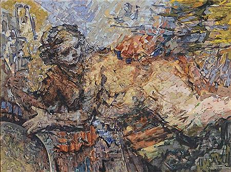 "Sister City" by Michael Waterman - Auction record, sale price, and art valuation. Compare with similar artists and explore comparable artworks.