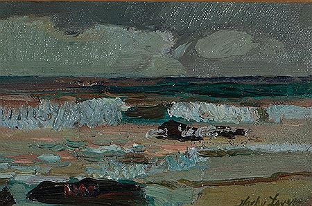 "The Beach, Cornwall, England 1908"