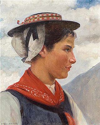 Sample artwork by Emil Beurmann (1862 - 1951), known for portrait, figure, genre painting - View similar artists and auction records