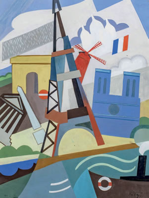 Paris, la tour Eiffel, 1926