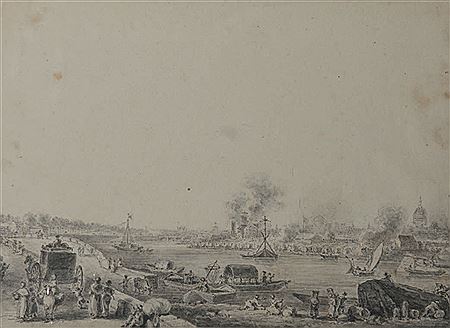 Vue de la Seine et des quais vis-à-vis de l'Hôtel des Invalides by Nicolas Marie Ozanne - Auction record, sale price, and art valuation. Compare with similar artists and explore comparable artworks.