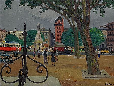 Continental park scene