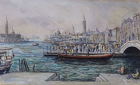 A busy scene in Venice