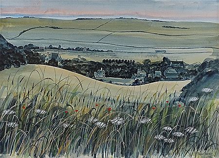 East Dean from Friston Hill