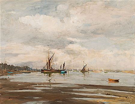 At Pinn Hill on the Orwell by Edward Wesson - Auction record, sale price, and art valuation. Compare with similar artists and explore comparable artworks.