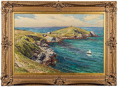 THE NORTH CORNISH COAST by Douglas H Pinder - Auction record, sale price, and art valuation. Compare with similar artists and explore comparable artworks.