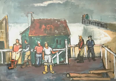 Figures at the Dock