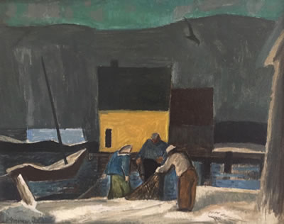 Checking the Net by Dorothy Lake Gregory - Auction record, sale price, and art valuation. Compare with similar artists and explore comparable artworks.