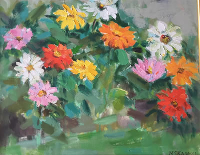 "Zinnias, 1980"