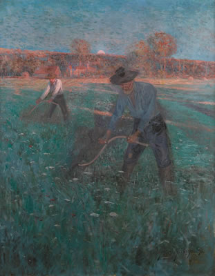 Men Scything by Svend Svendsen - Auction record, sale price, and art valuation. Compare with similar artists and explore comparable artworks.