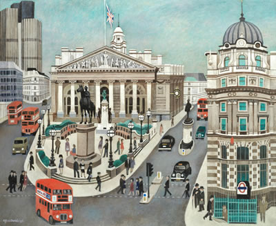 The Royal Exchange, London by Alfred Daniels - Auction record, sale price, and art valuation. Compare with similar artists and explore comparable artworks.
