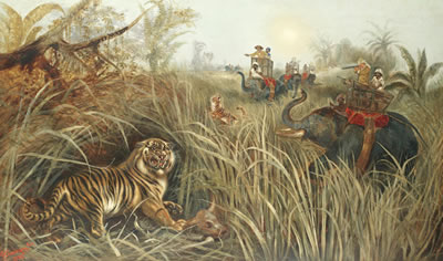 Sample artwork by Robert Cleminson (1844 - 1903), known for wild animals and dogs in highland landscape painting - View similar artists and auction records