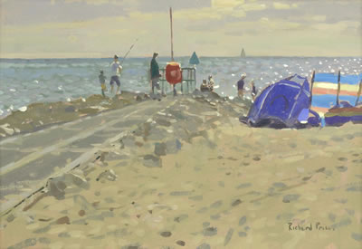 Sandbanks, Fisherman