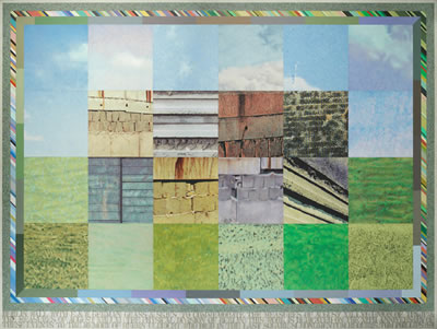 Berlin Wall with German Grass and Skies II