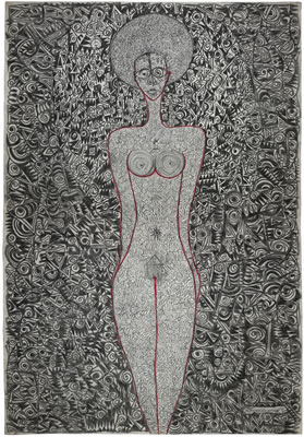 'Home Sweet Home' by Victor Ehikamenor - Auction record, sale price, and art valuation. Compare with similar artists and explore comparable artworks.